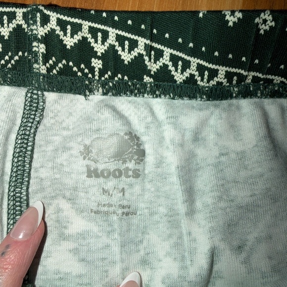 Roots Green and White Patterned Shorts - Picture 3 of 3